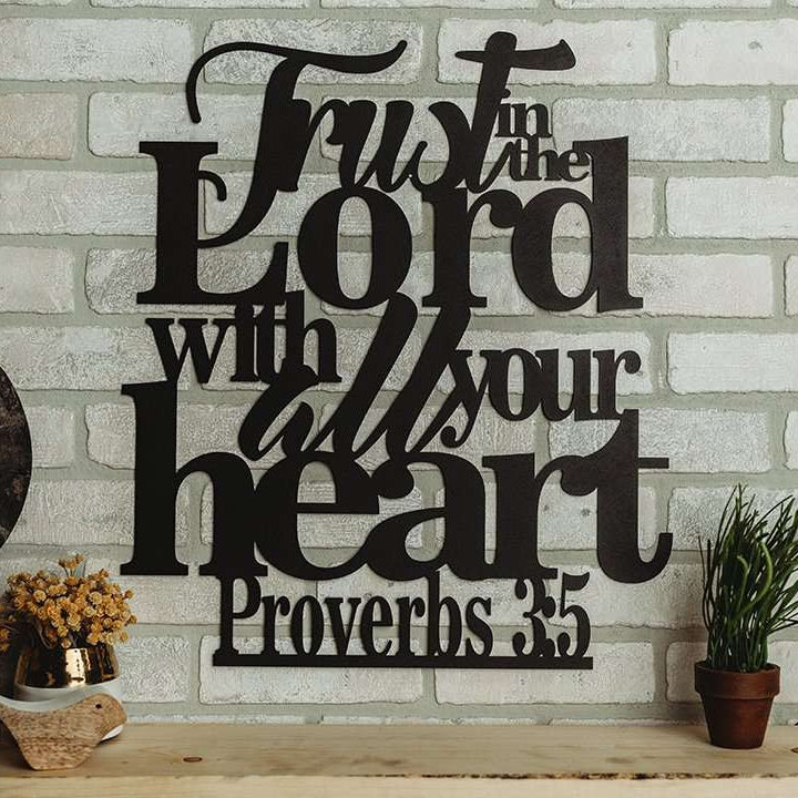 Proverbs 3:5 - Trust in the Lord Wall Art