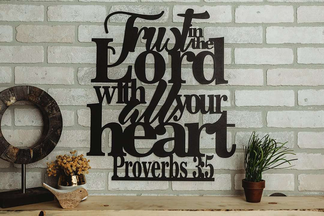 Proverbs 3:5 - Trust in the Lord Wall Art