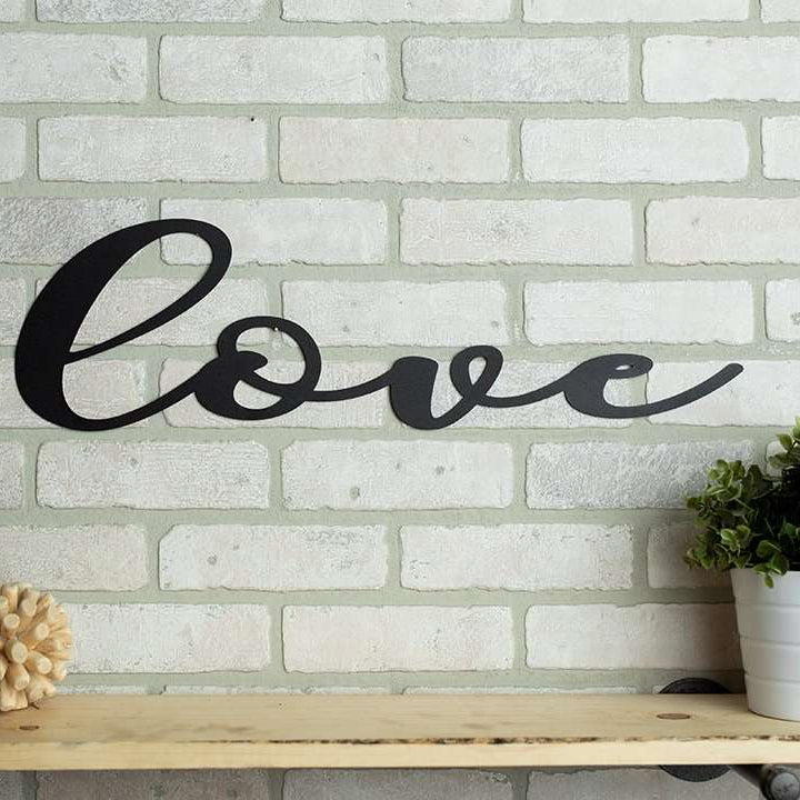 Love Metal Sign Home Décor