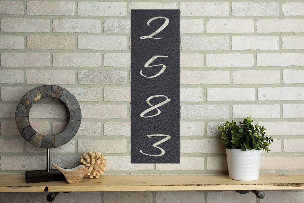 Custom House Address Metal Art Monogram Design 2