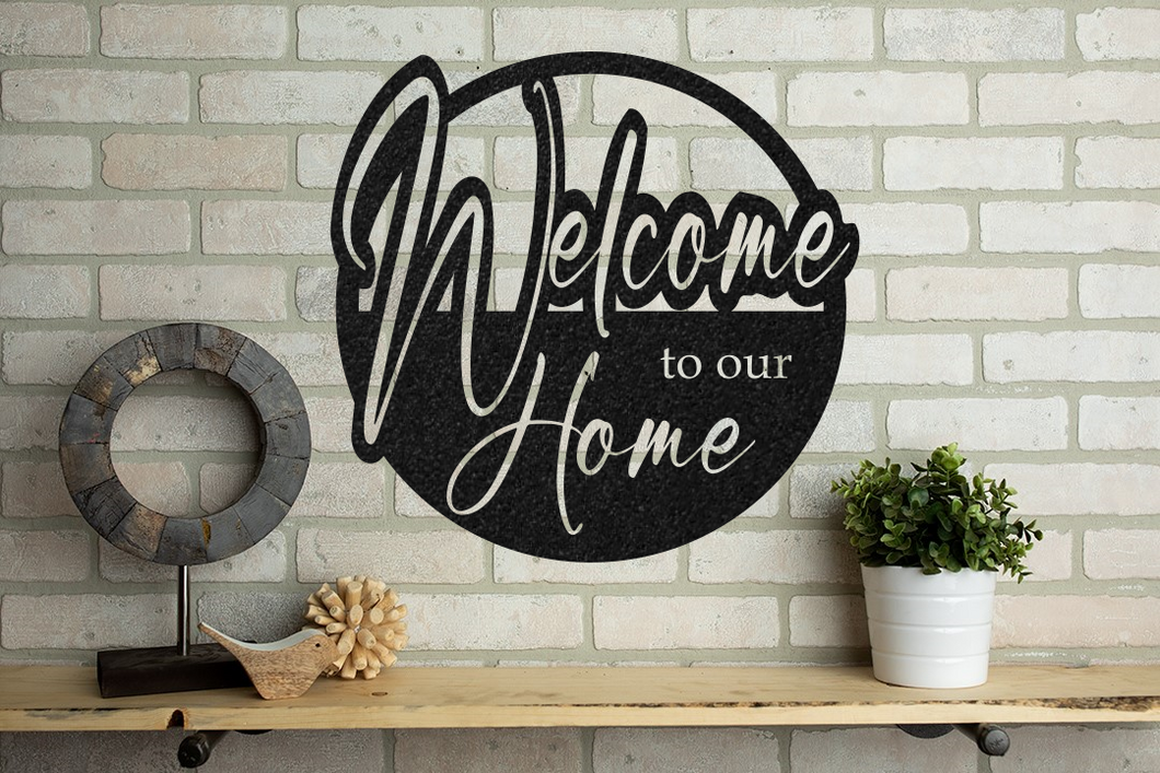 Welcome To Our Home Metal Wall Decor